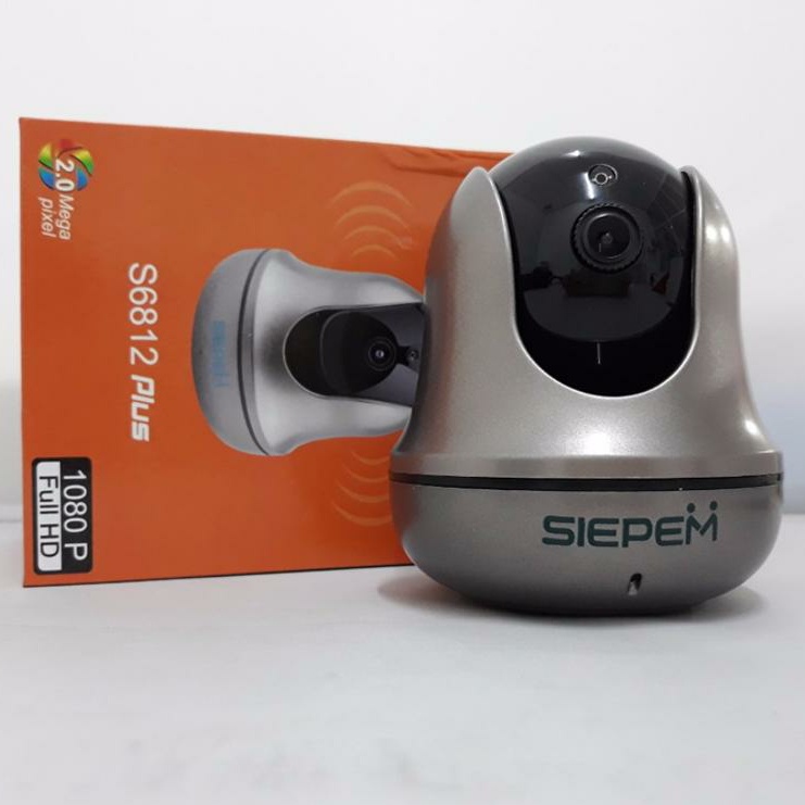 Camera IP Wifi SIEPEM S6812 Plus hỗ trợ FullHD 1080P - độ phân giải 2.0MP (Xám đen), Có Chức  Năng Phát  Hiện Di Chuyển Cục Nhanh, Bảo Hành 1 Đổi 1, Bởi ( Smile Store 5.0 )