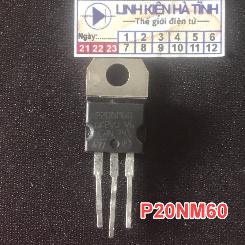 MOSFET N-CHANNEL STP20NM60 P20NM60 20NM60 20N60C3 20N60 tháo máy