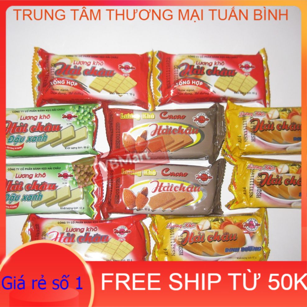 Combo 10 gói lương khô hải châu 65 g