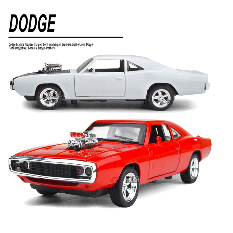 Đồ chơi ô tô mô hình làm bằng hợp kim tinh xảo Fast and Furious Dodge - Mẫu xe thể thao Model 132 (màu ĐỎ)