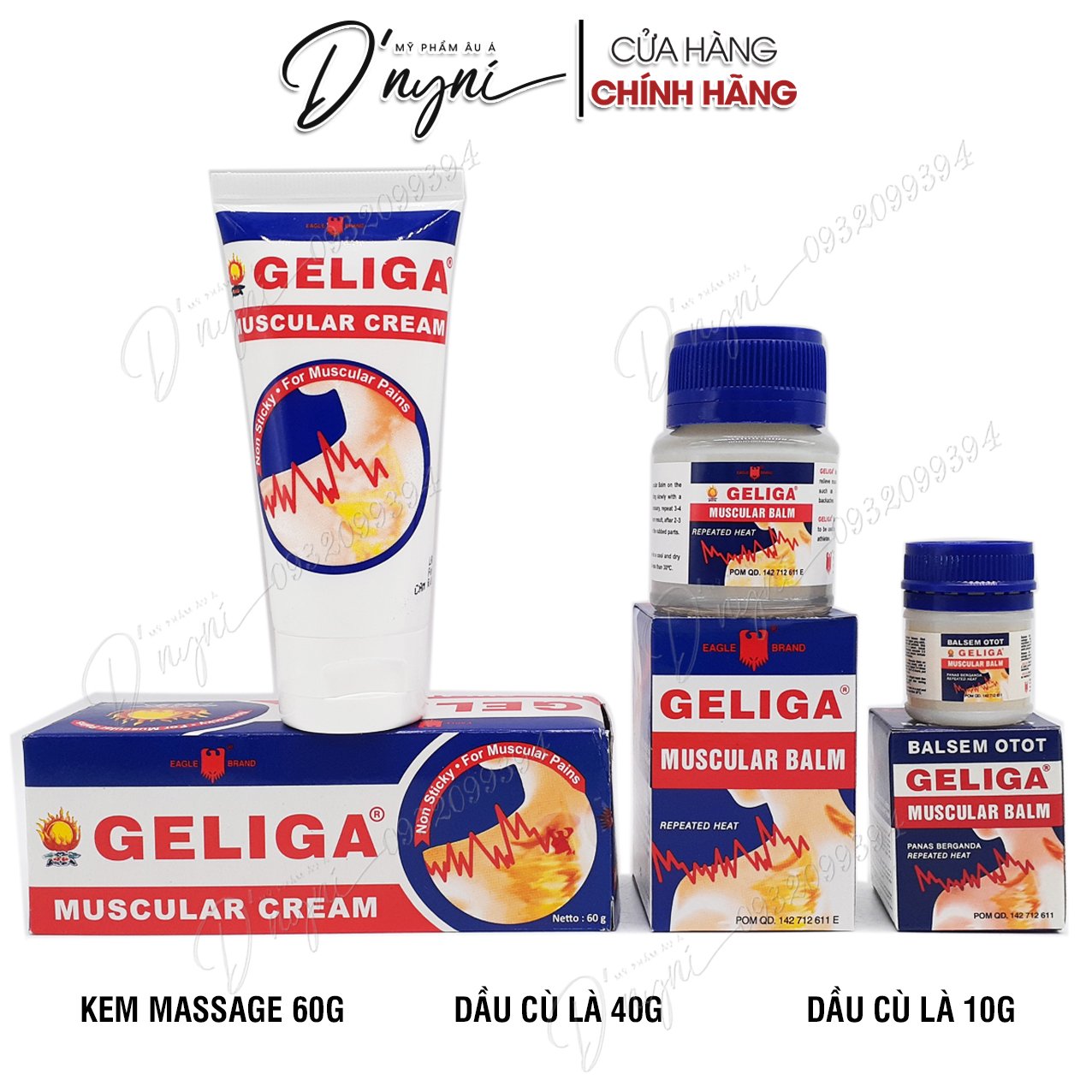 Dầu cù là lửa geliga muscular balsem otot eagle brand indonesia