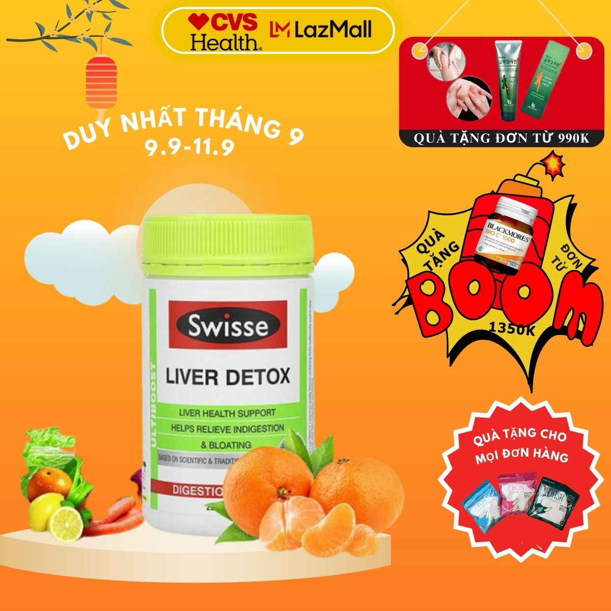 Thải độc gan Liver Detox Swisse Hỗ trợ chức năng gan