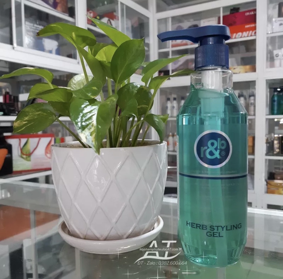 Gel vuốt tóc tạo kiểu Hàn Quốc rb Herb Styling 450ml