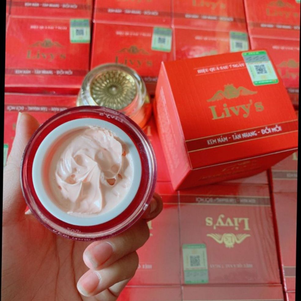 Kem Face Livy's màu đỏ giảm nám tàn nhang đồi mồi đốm đen THÁI LAN