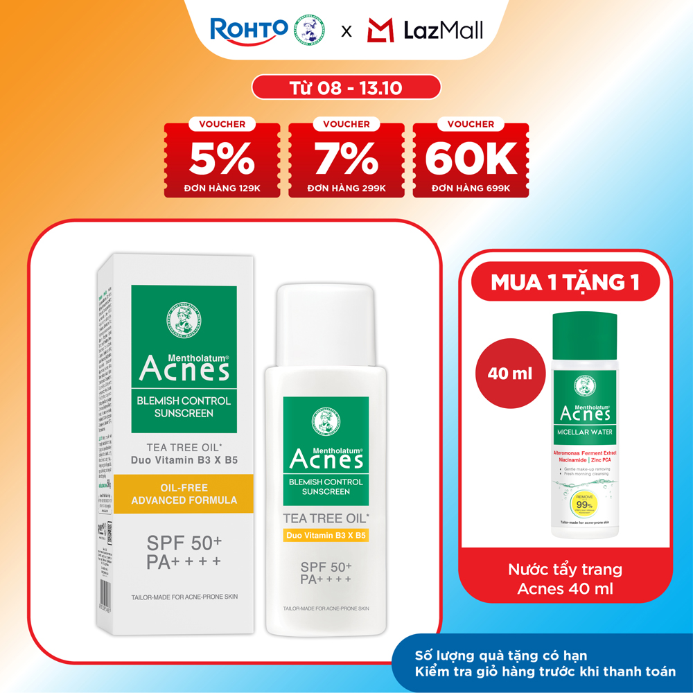 Kem chống nắng cho da dầu mụn Acnes Blemish Control Sunscreen 50ml