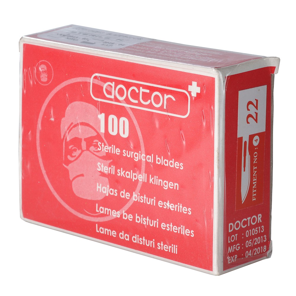 Lưỡi dao mổ số 22 hộp 100 cái