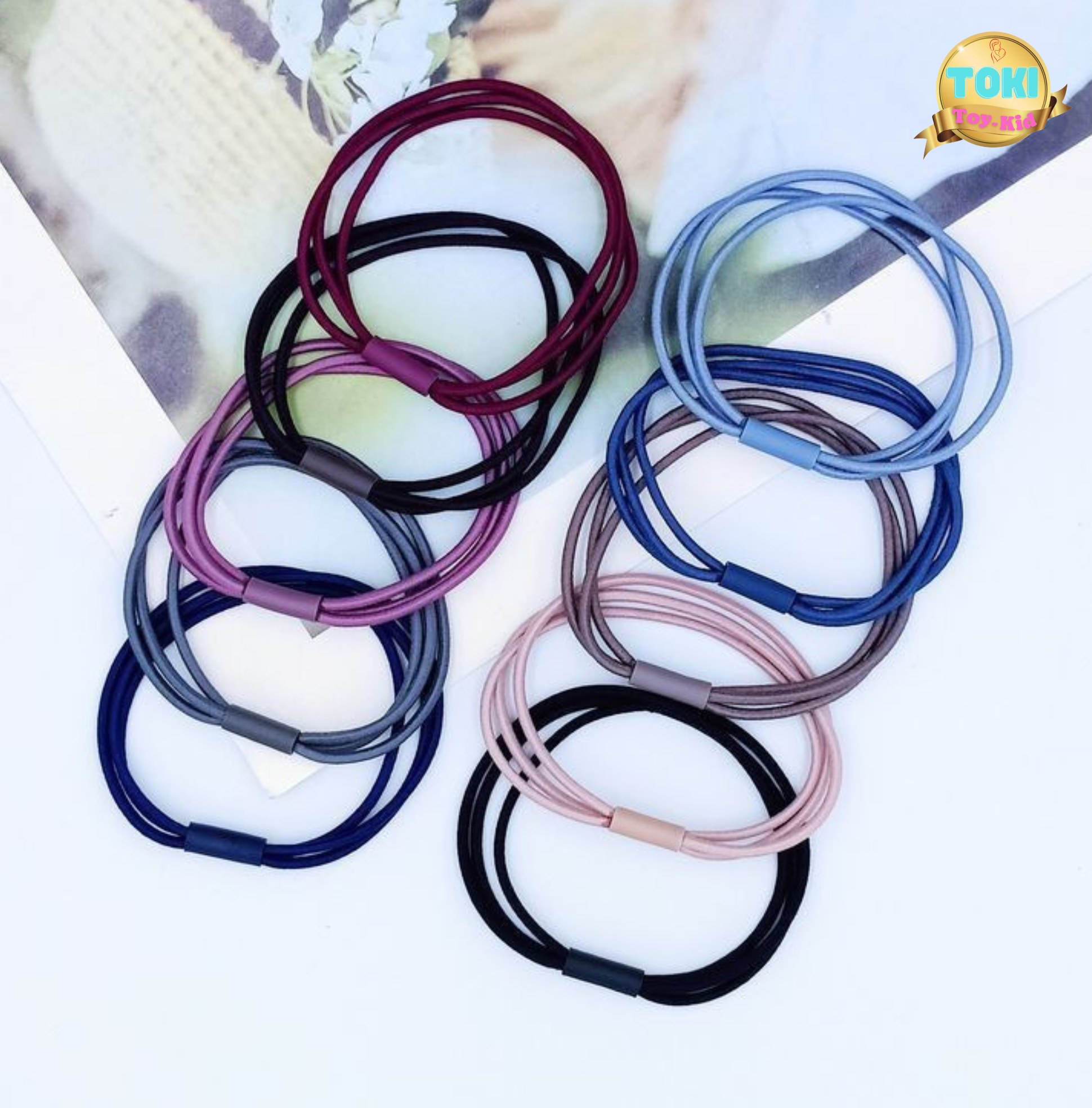 Thun cột tóc nữ, Dây cột tóc nhiều màu xinh xắn phong cách Hàn Quốc có nhiều màu cho các Bé Gái thỏa thích lựa chọn MS13