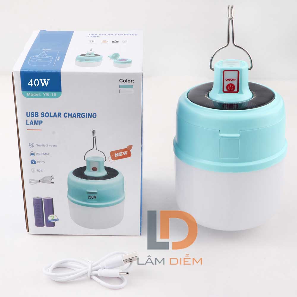 Bóng đèn siêu sáng tích điện dự phòng 516 tặng kèm 2 pin và cốc sạc
