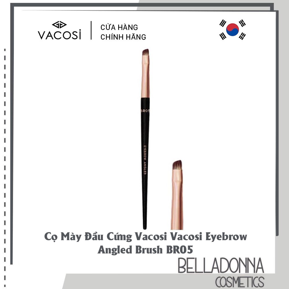 Cọ mày đầu cứng vacosi eyebrow angled brush br05
