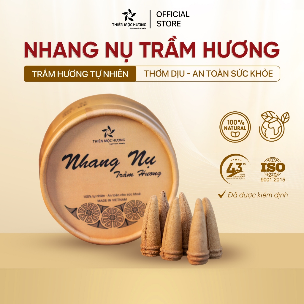  Nụ trầm hương đốt xông nhà tẩy uế trừ tà thu hút  tài lộc THIÊN MỘC HƯƠNG nhang thơm dịu nhẹ không hóa chất 