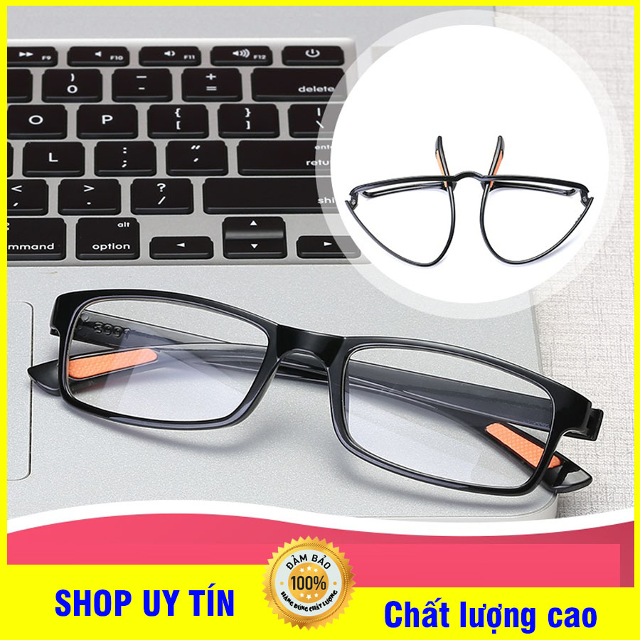 Kính lão thị viễn thị trung niên Nam nữ sẵn độ siêu dẻo mắt kính trắng sẵn độ cực sáng