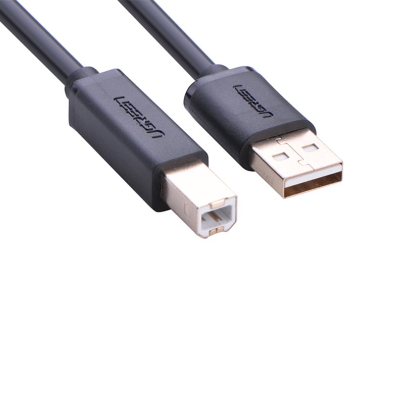 Cáp máy in usb 2.0 dài 1.5m ugreen 10350 chính hãng