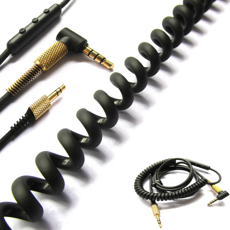 Thay thế âm thanh cho Marshall Major II Màn hình Tai nghe mở rộng cáp dây Microphone điều khiển âm lượng cho