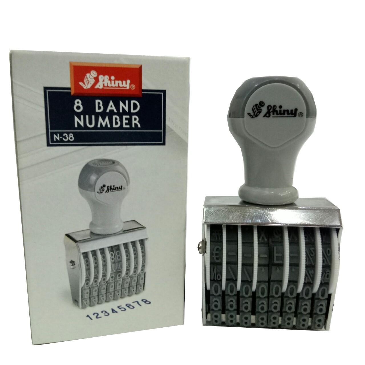 [HCM]Dấu xoay tay Shiny 8 số loại N38 Số cao 5mm và N28 số cao 7mm