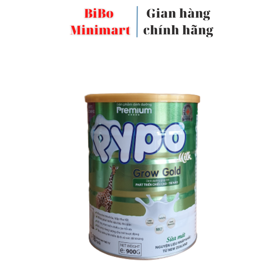 Sữa pypo grow gold lon 900g .