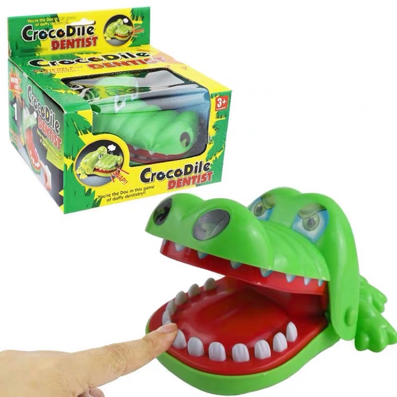 Trò chơi cá sấu 16cm cắn tay vui nhộn Crocodile Dentist - đồ chơi khám răng cho cá sấu