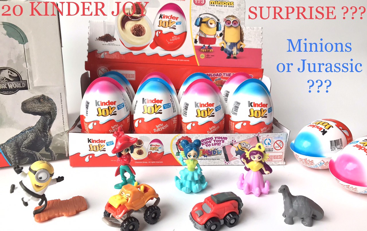 [Date Mới :12/2024] Combo 12 quả socola đồ chơi trứng bất ngờ Kinder Joy .Made in India