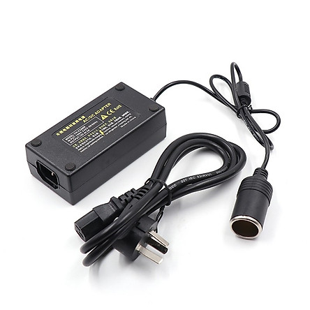 Đầu Chuyển Nguồn Điện 220v Sang 12v-10A, Đầu Chuyển Nguồn Trên Ô Tô Dùng Tại Nhà Thiết Kế Nhựa Kín Cao Cấp Nguyên Khối, Chống Giật Tuyệt Đối