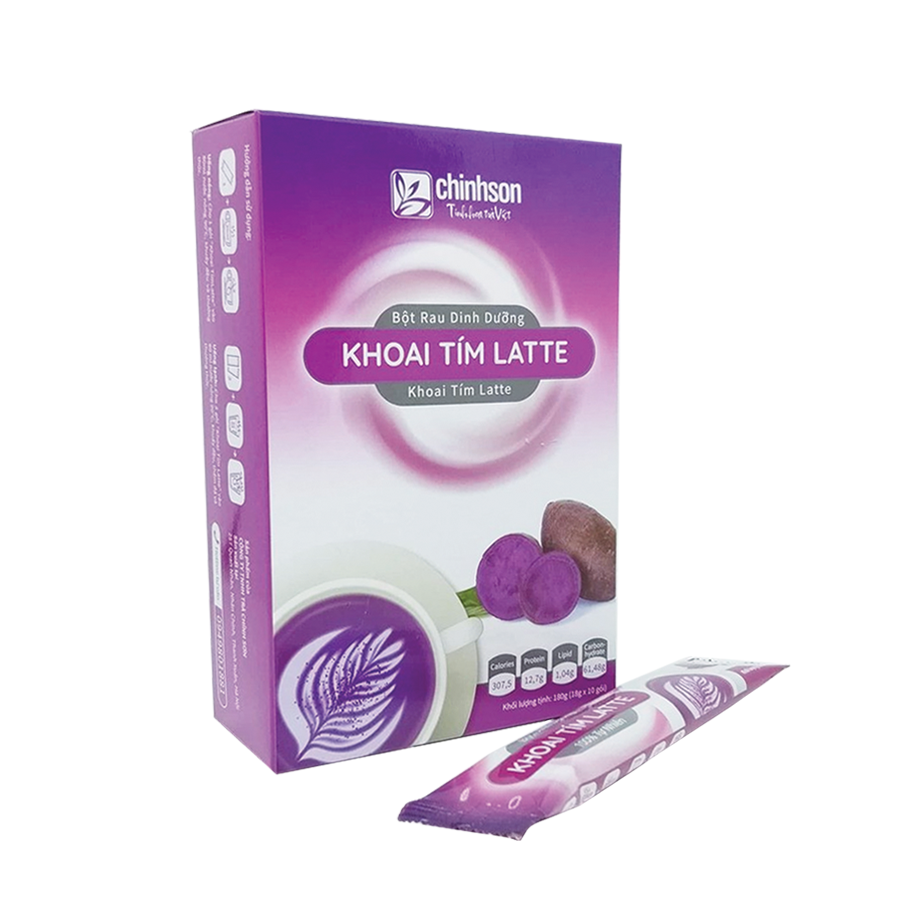 Trà sữa chính sơn khoai tím sweet potato latte 180g