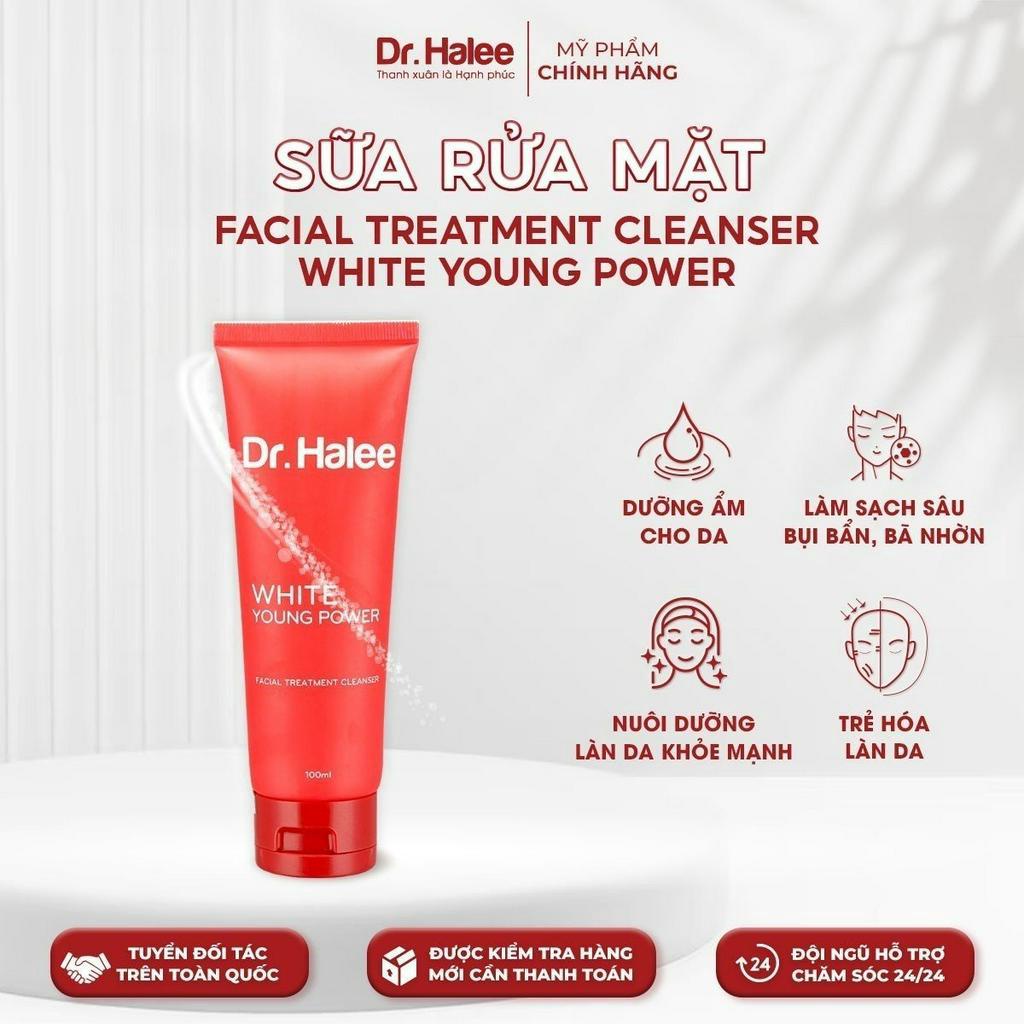 Sửa rửa mặt dịu nhẹ lành tính, ít bọt dr halee dành cho mọi loại da