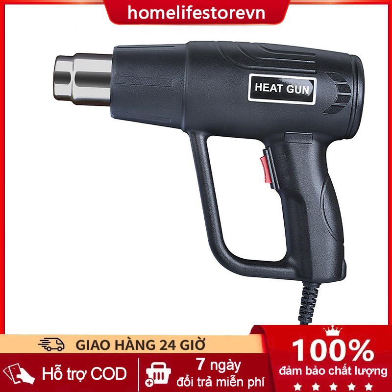 Máy khò nhiệt mini,Máy khò nóng cầm tay Hilda súng khò nhiệt màng co dán decal trang trí giỏ quà