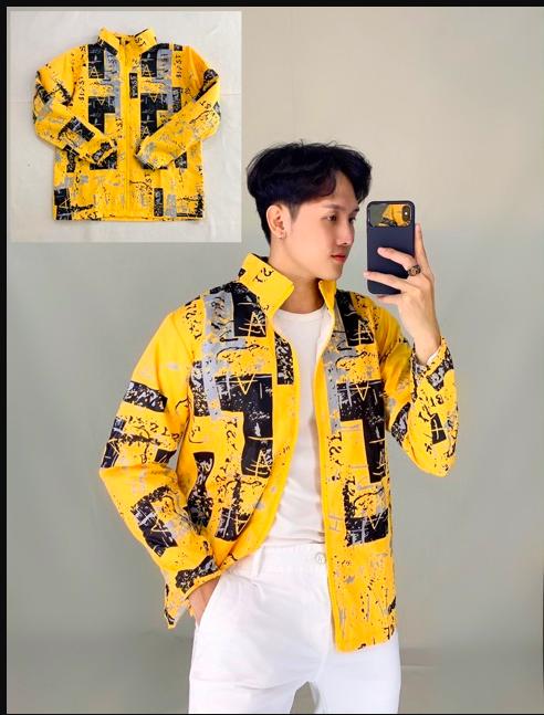 [HCM]Áo khoác dù phối hình báo giấy độc lạ  C064 AL