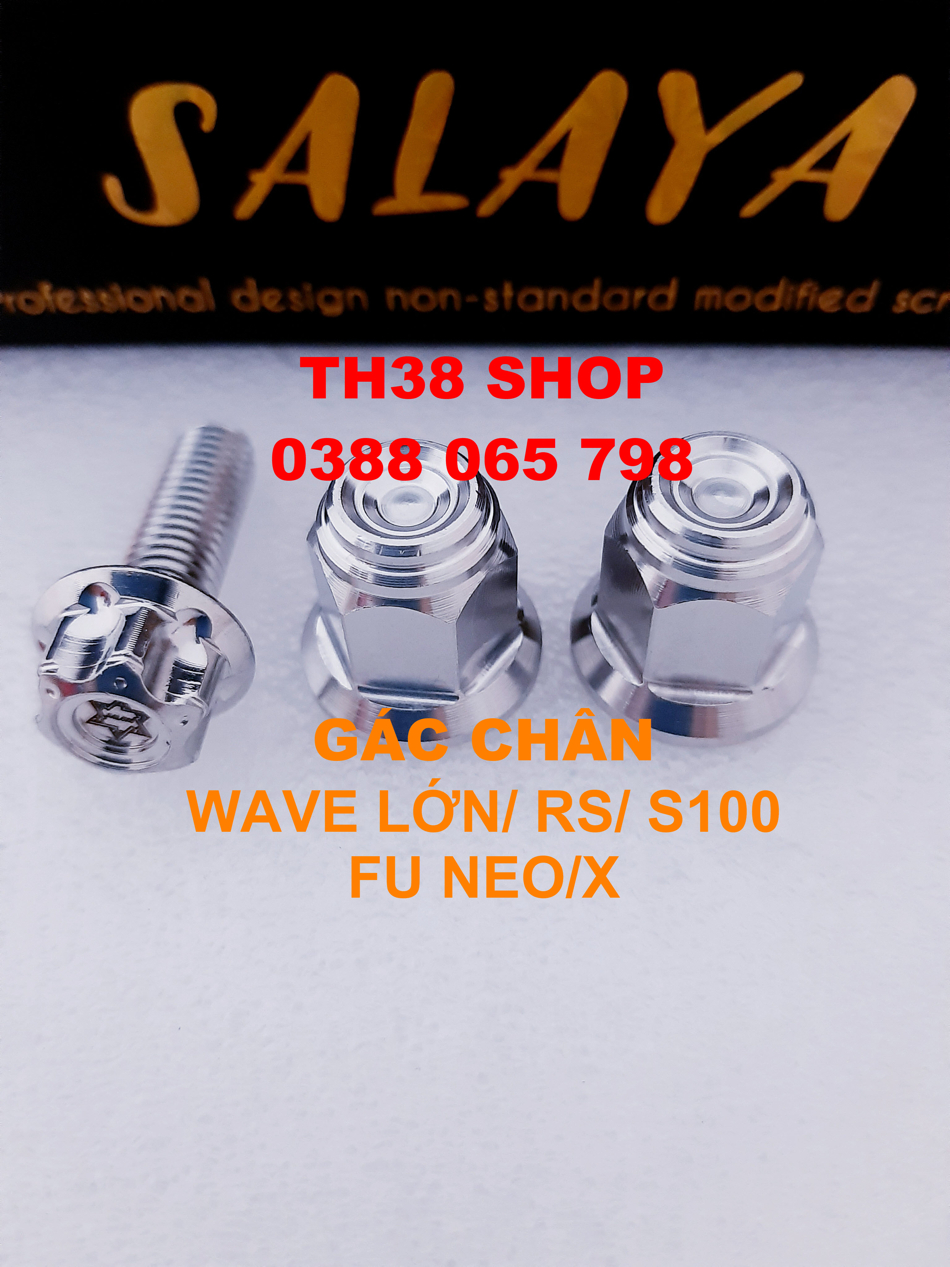 Ốc gác chân salaya wave lớn, wave rs, wave s100, fu neo, fu x
