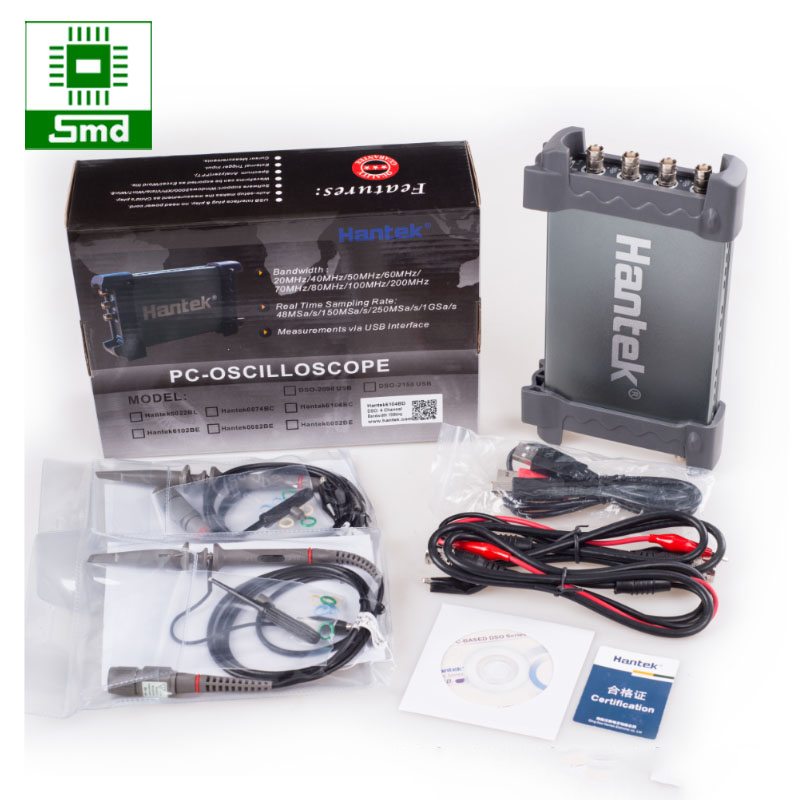 [Trả góp 0%] Máy hiện sóng USB Hantek 6104BC