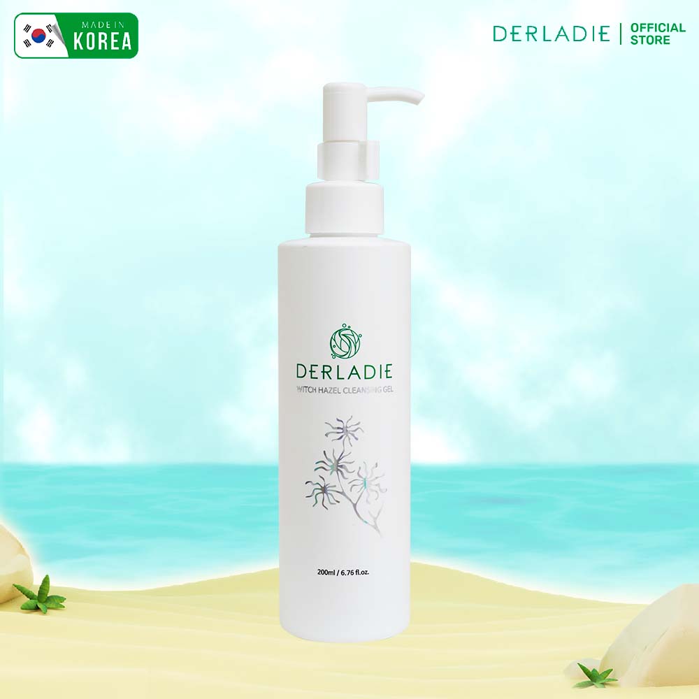 Sữa rửa mặt làm sạch sâu, giảm mụn Derladie Witch Hazel Cleansing Gel 200ml