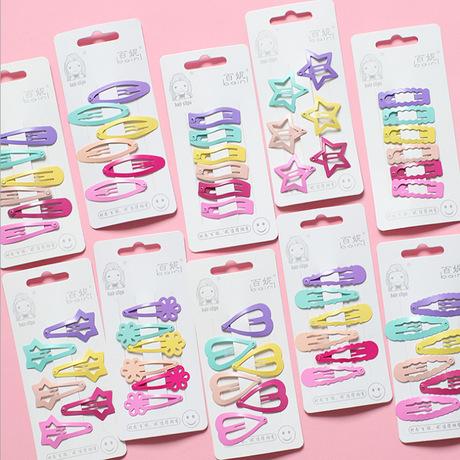 KẸP TÓC MÁI NHIỀU MÀU SET 6 CÁI DỄ THƯƠNG -Mini Shop