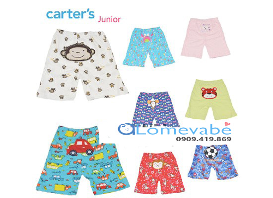 Set 5 quần ngắn mông thú trẻ em carter bé gái màu ngẫu nhiên