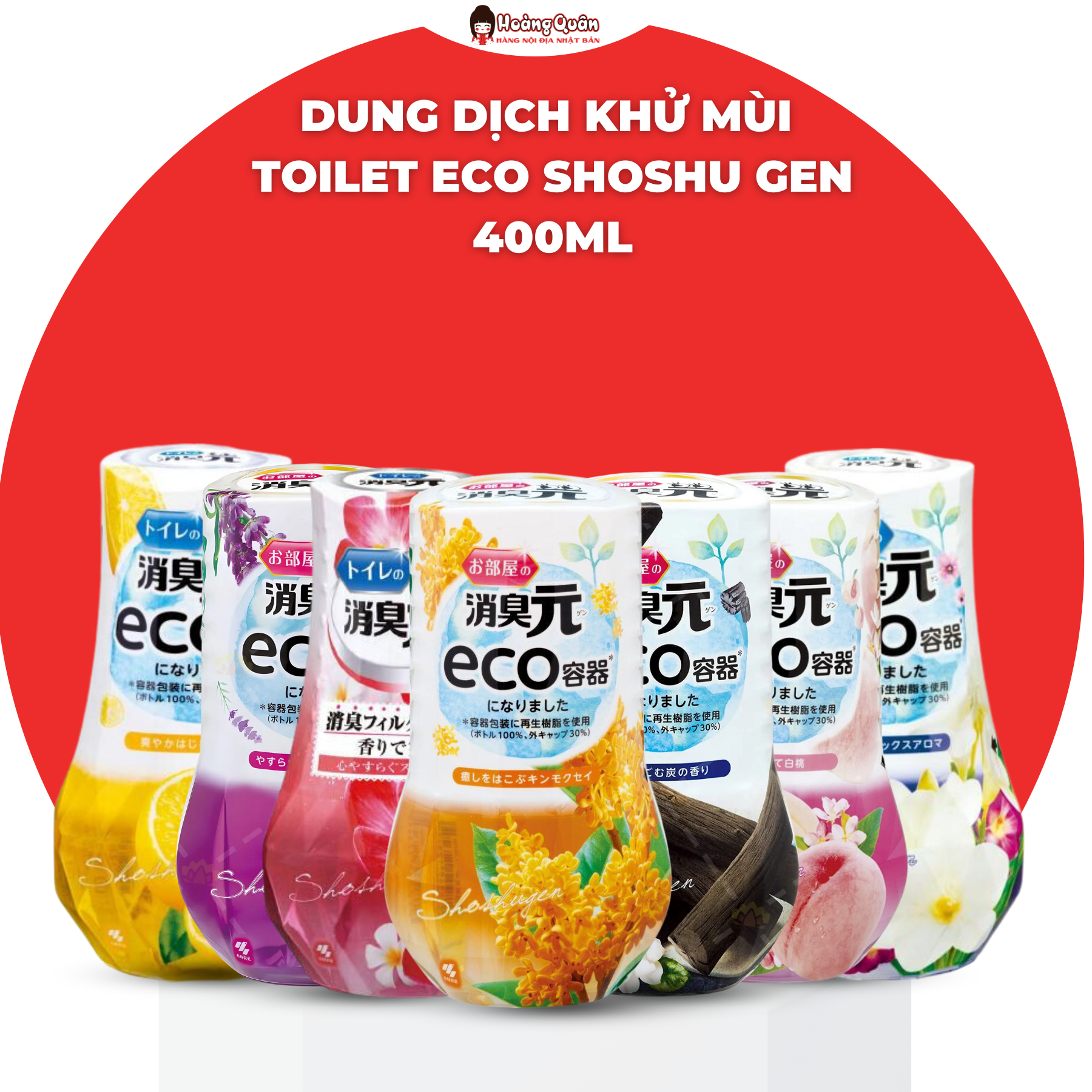Dung dịch khử mùi toilet eco shoshu gen 400ml