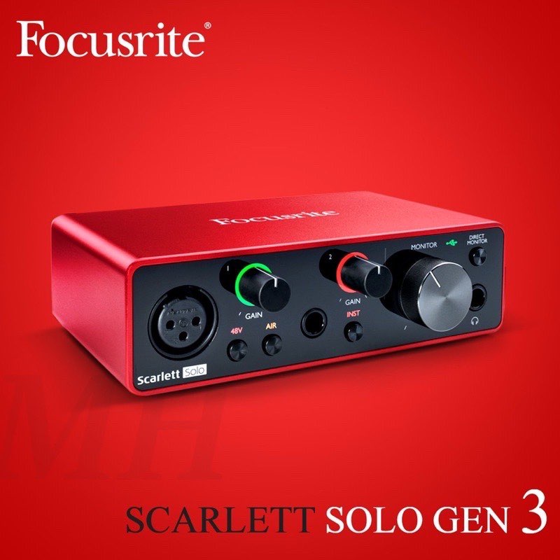 Sound Card Âm Thanh Focusrite Solo solo gen 3
