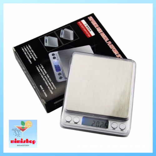 Cân tiểu ly điện tử độ chính xác cao 0.01g đến 3000g - cân điện tử chia thực phẩm nhà bếp 3kg i2000