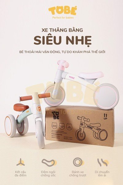 Xe Chòi Chân, Xe Thăng Bằng ToBé Giúp Bé Tập Đi Dễ Dàng