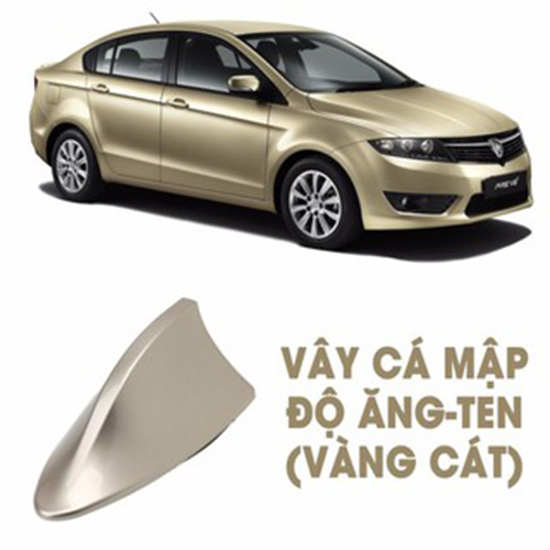 [Hỗ trợ lắp đặt tại Hà Nội] [Xả Kho] Vây Cá Mập Anten Trang Trí Xe Ô Tô Trên Mui Cao Cấp Màu Vàng Cát