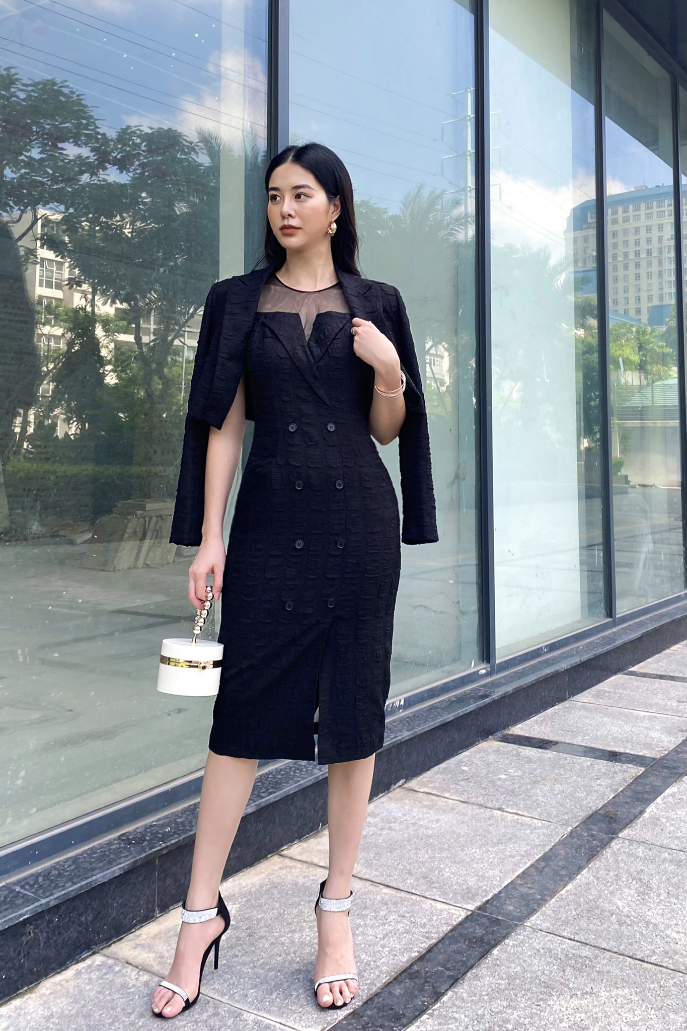 Áo kiểu eva de eva 21aote024d