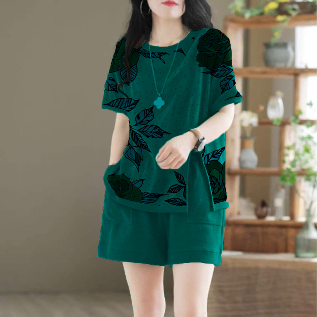 Đồ bộ mặc nhà nữ đồ bộ nữbộ nữ mặc nhà bộ cộc hè bộ cộc hè chất thun cotton. mã y9.