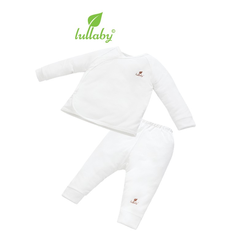 Lullaby - nh607p - bộ quần áo cài chéo - bst bst modal sơ sinh 2021