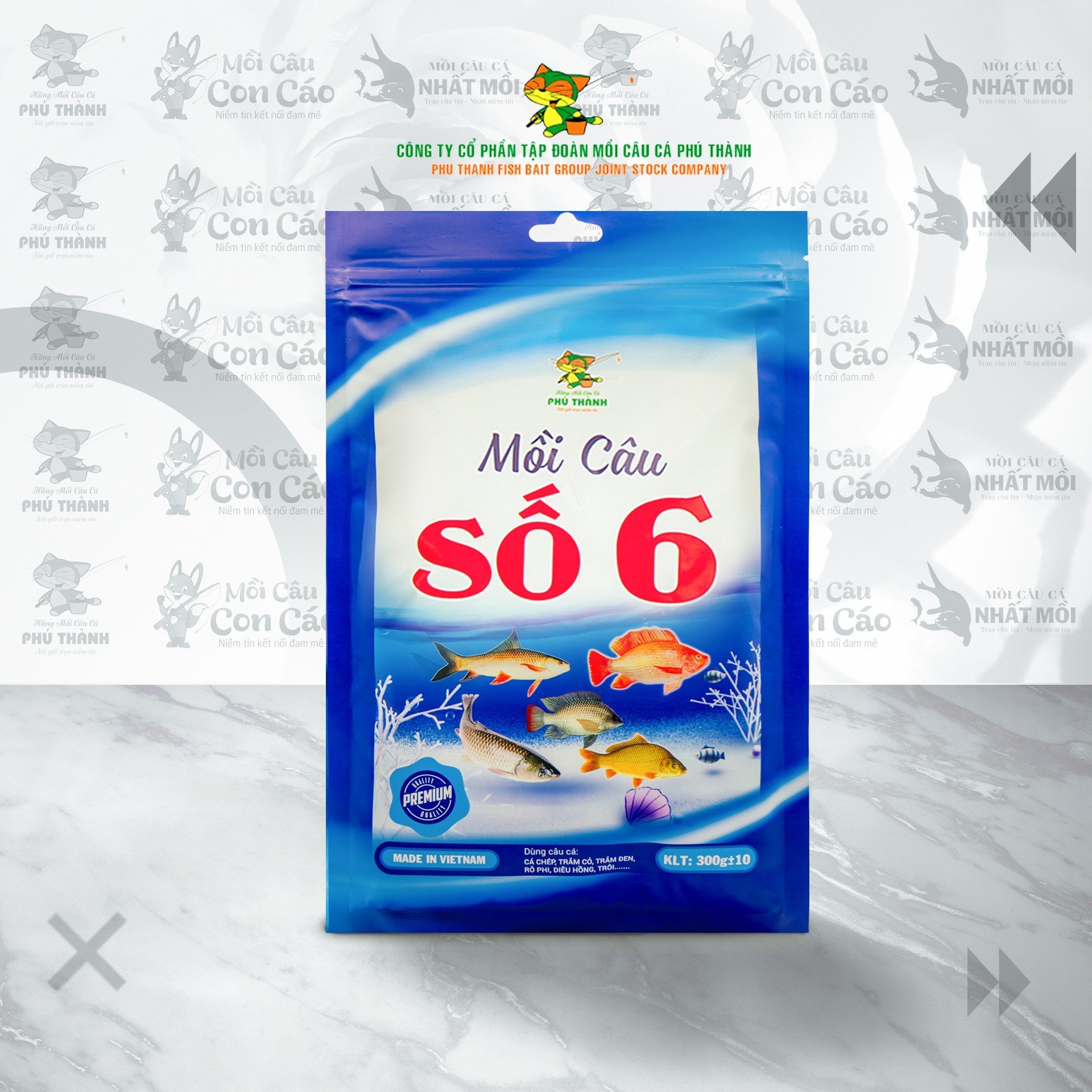 Mồi câu số 6 - Hãng mồi câu cá Phú Thành