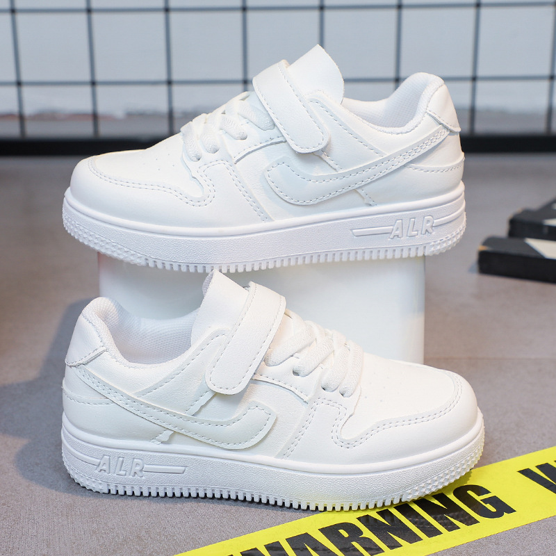 Giày thể thao màu trắng cho bé gái, bé trai Giày đi học bé trai , bé gái Giày tập thể dục thể thao cho bé HQ107