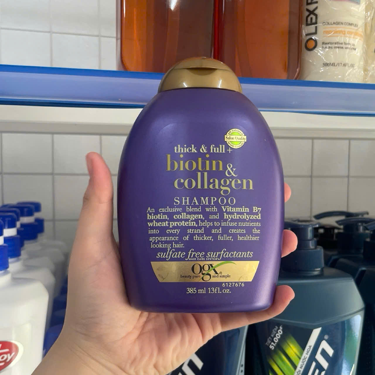 Biotin Collagen Tím- Biotin Collagen Tím 385ml - Biotin Collagen Tím Dầu Gội Chống Rụng Tóc