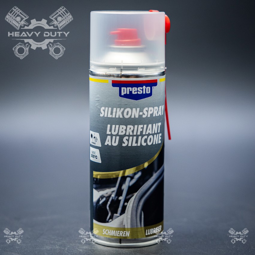 Presto 306345 xịt dưỡng ron cao su nhựa cao cấp chịu nhiệt cao - silicone spray high temp +200°c