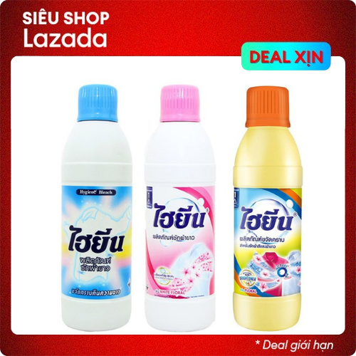 Nước tẩy quần áo màu, tẩy trắng quần áo Hygiene Thái Lan 250ml