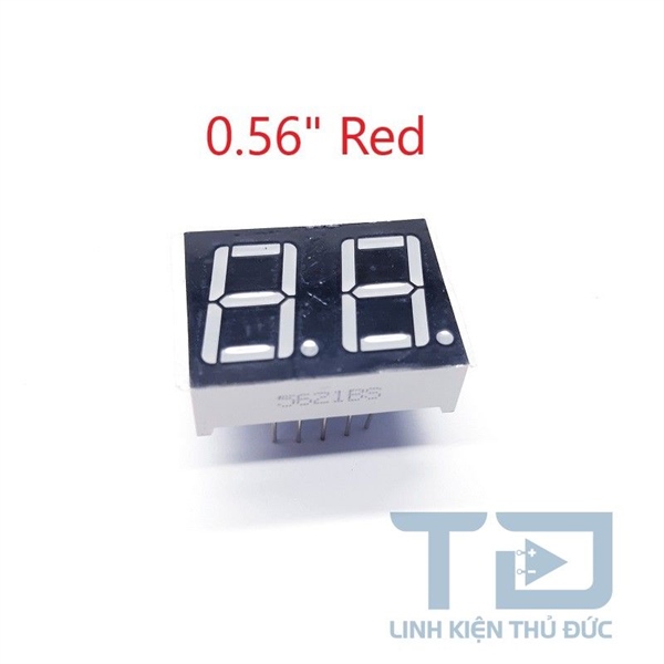 Led 7 đoạn 0.56inch đỏ 2 số dương chung