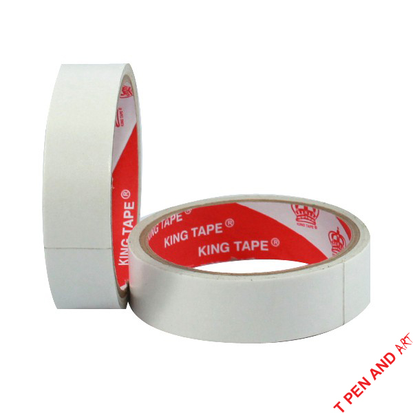 2 cuộn băng keo 2 mặt 1.2f hoặc 2.5f - dùng làm thủ công, 2 mặt dính