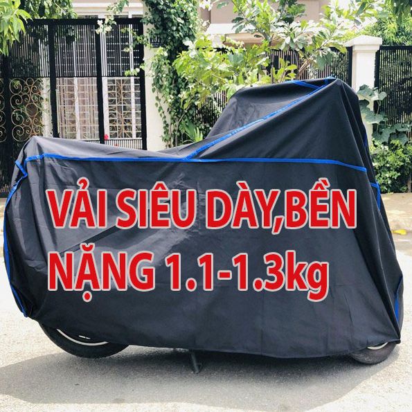 Bạt che xe bạt phủ xe máy áo trùm xe máy vải dù dày loại tốt