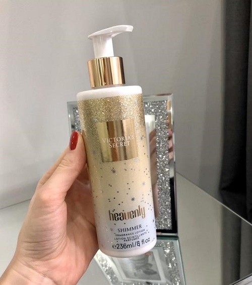 Dưỡng thể ánh nhũ - heavenly shimmer fragrance lotion victoria's secret