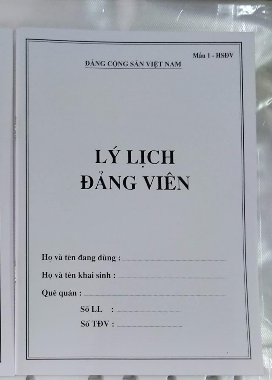 Combo 5 quyển lý lịch đảng viên