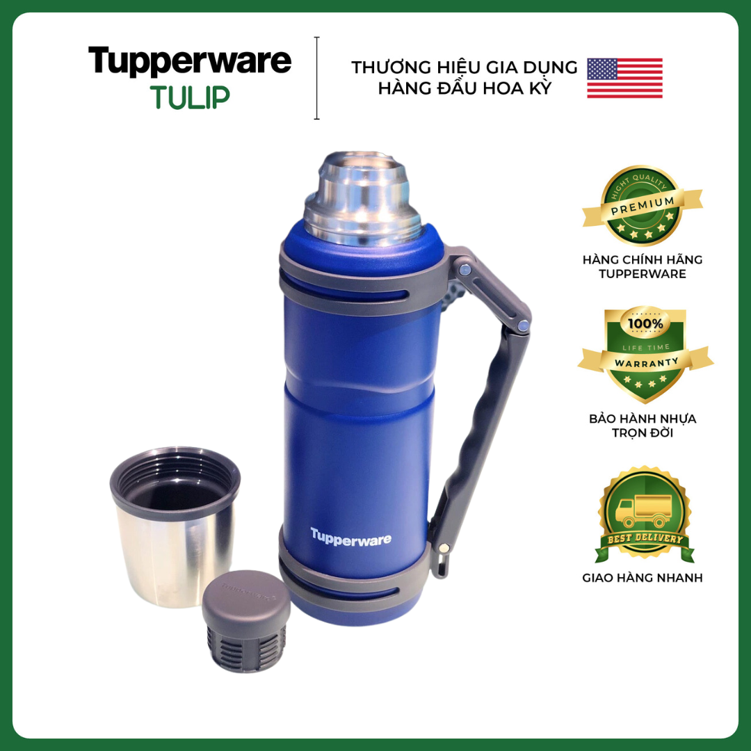 Bình giữ nhiệt thermal 1.2l tupperware chất lượng cao chính hãng 100%